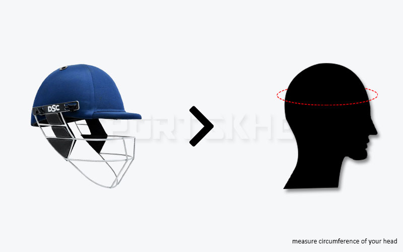 DSC Cricket Helmet Size Chart