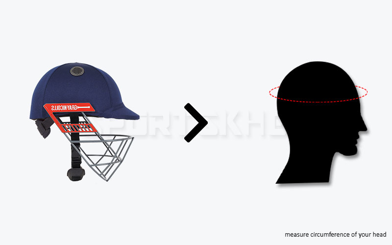 Gray Nicolls Helmet Size Chart