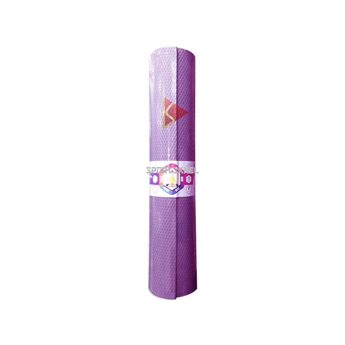 Plain Purple PVC Yoga Mat, Thickness: 4mm, Available in 2X6.5 Feet