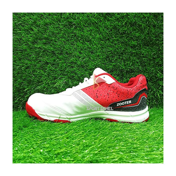 DSC Zooter Cricket Shoes White Red