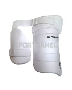 SG Ace Protector White Thigh Pads Junior (Combo)