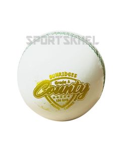 SS County White Cricket Ball