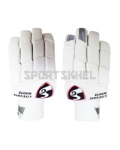 SG Litevate White Batting Gloves Men