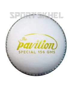 The Pavilion Special Leather White Cricket Ball