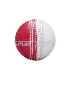 The Pavilion Special Leather Half Red White Cricket Ball (6 nos)