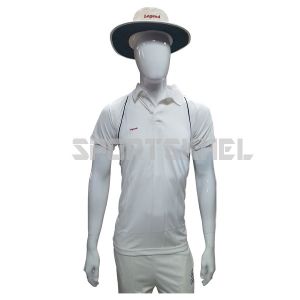 Legend Design White Half Sleeve Cricket T-Shirt