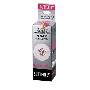 Butterfly G40+ 3-Star White Table Tennis Ball