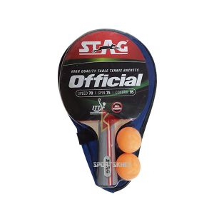 Stag Official with 2 Balls Table Tennis Bat