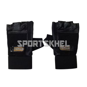 Topsun Protecta Gym Gloves with Belt Large