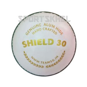 SG Shield 30 White Cricket Ball (12 Ball)