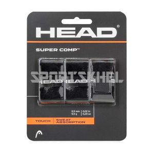Head Super Comp Tennis Grip (3 Wraps, Black)