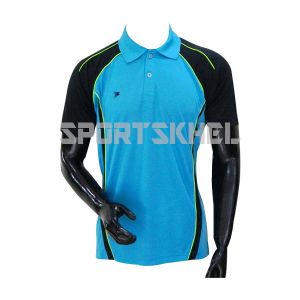 Cenmax TDN0017D(5503) Aqua Black Neon Green Half Sleeve T-Shirt