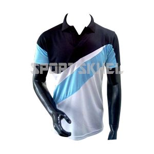 Cenmax TDN0017D(5505) Black White Sky Blue Half Sleeve T-Shirt