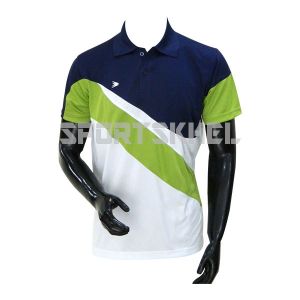 Cenmax TDN0017D(5505) Navy White Parrot Green Half Sleeve T-Shirt