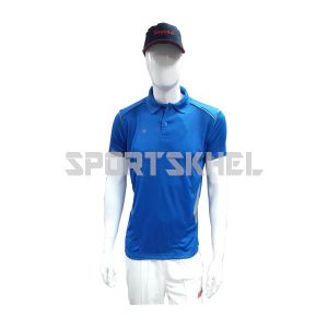 Cenmax TDN0017D(5537) Royal Blue Millange Grey Half Sleeves T-Shirts