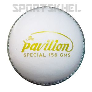 The Pavilion Special Leather White Cricket Ball (6 Ball)