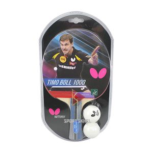 Butterfly Timo Boll 1000 Table Tennis Bat With 2 Balls