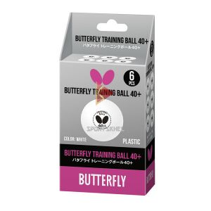 Butterfly Training 40+ White Table Tennis Ball