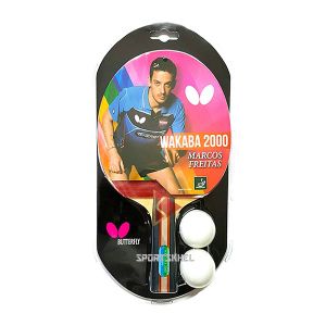 Butterfly Wakaba 2000 Table Tennis Bat With 2 Balls