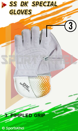 SS DK Special Wicket Keeping Gloves Men Features
