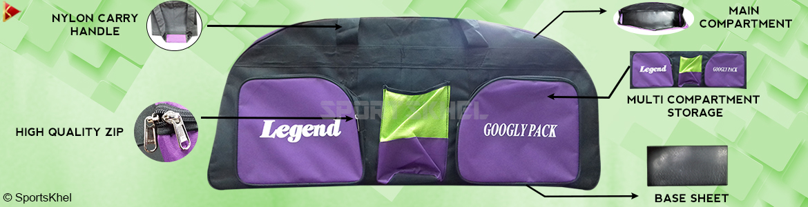 Legend Googly Pack Kit Bag Features