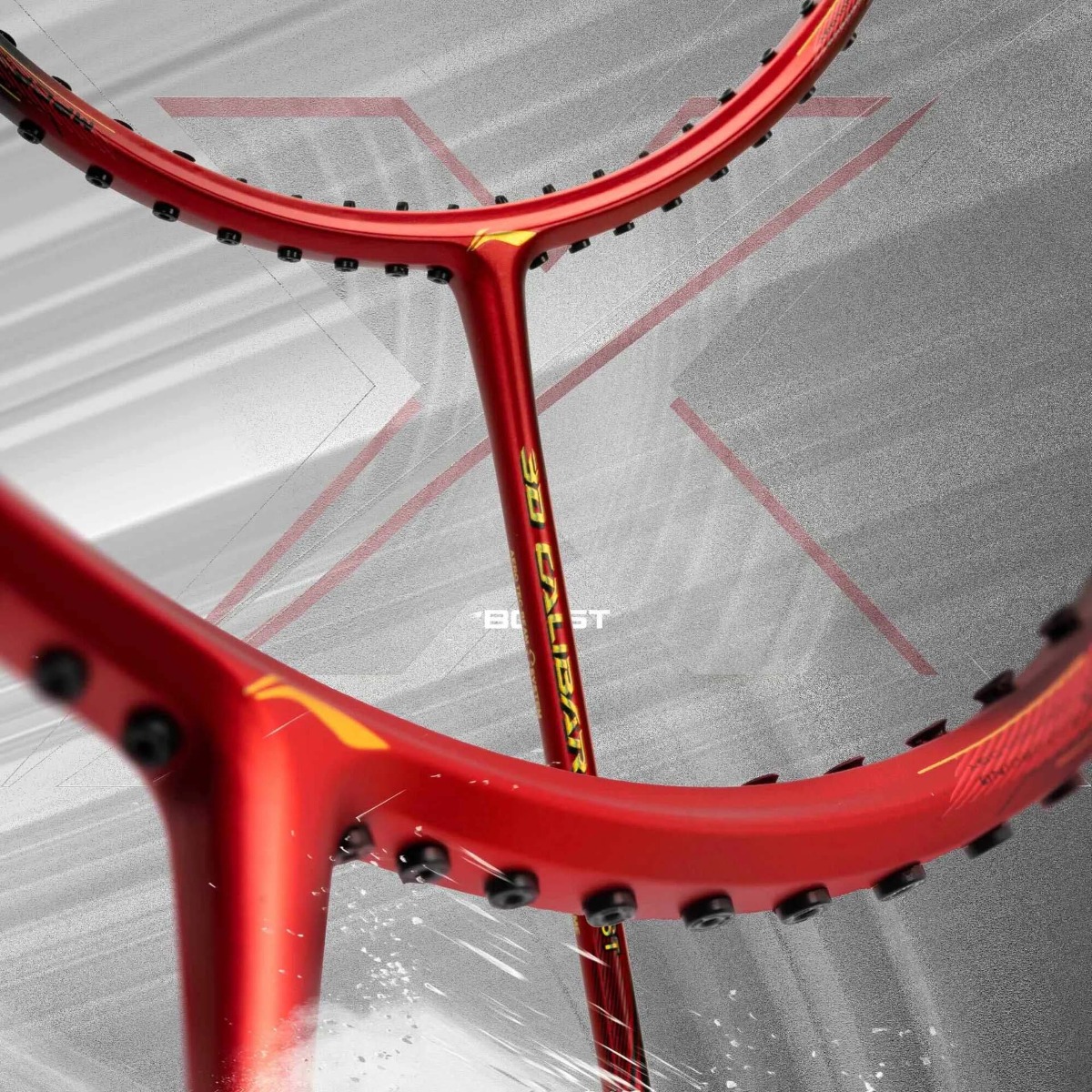 Li-Ning 3D Calibar X Drive Badminton Racket Features TB Nano x Aerotec Beam System