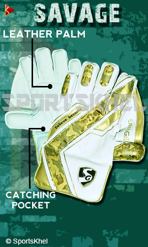 SG Savage Wicket Keeping Gloves Features