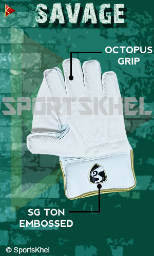 SG Savage Wicket Keeping Gloves Features