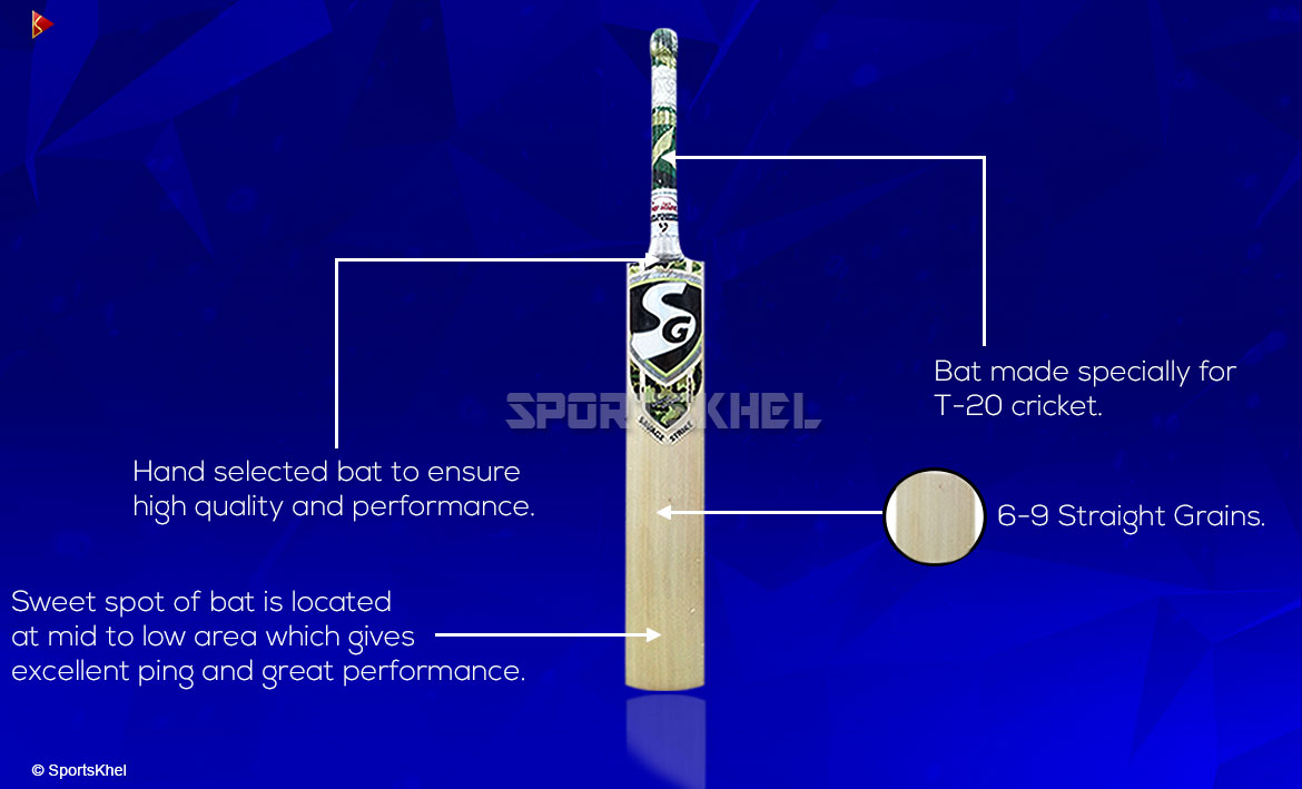 SG Savage Strike Cricket Bat Features