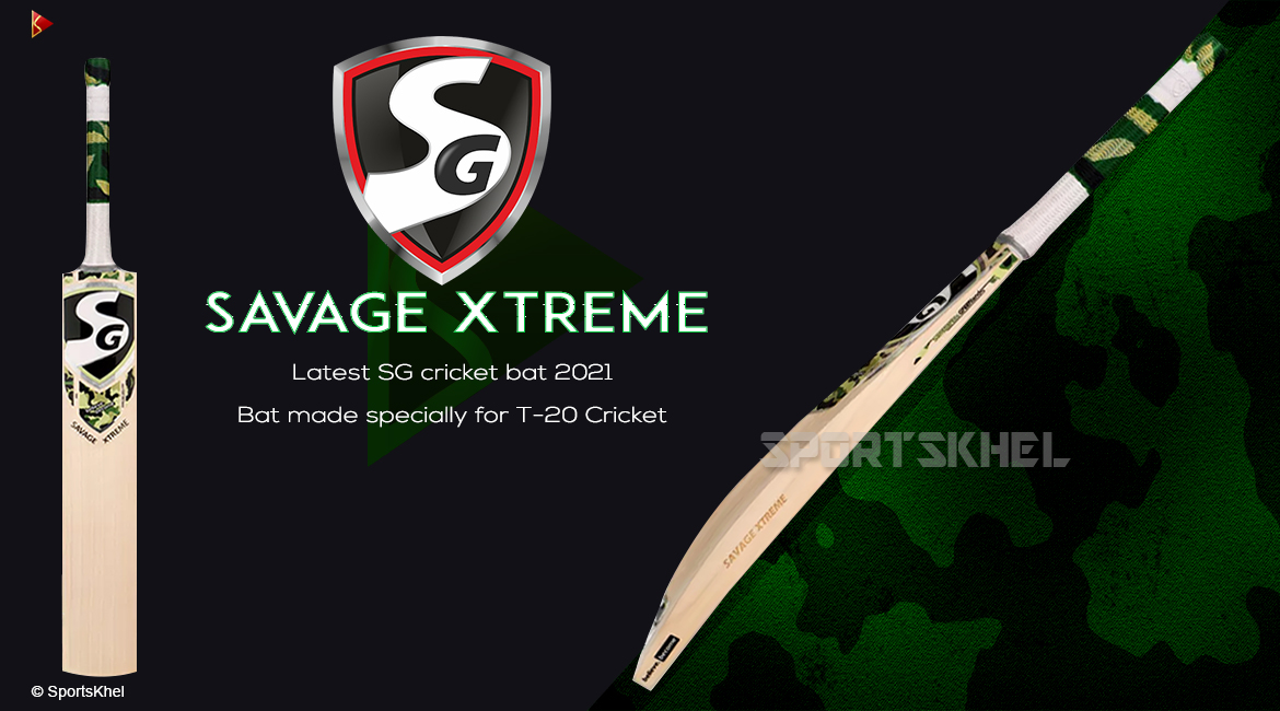 SG Savage Xtreme English Willow Bat Features