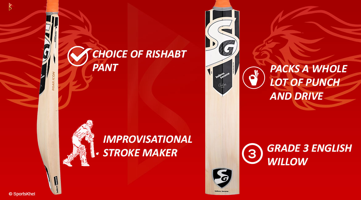 SG Roar Icon Cricket Bat Features