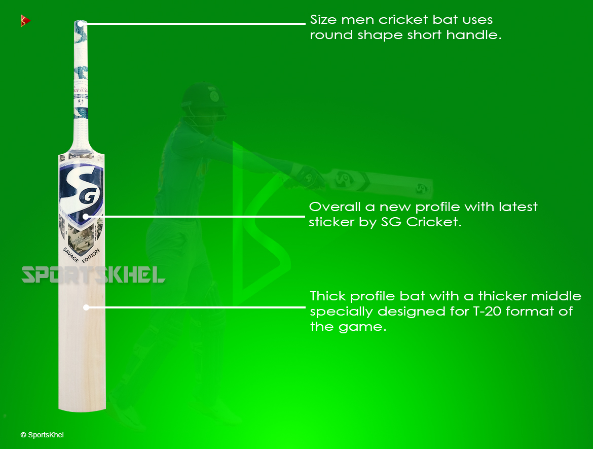 SG Savage Edition Cricket Bat Features