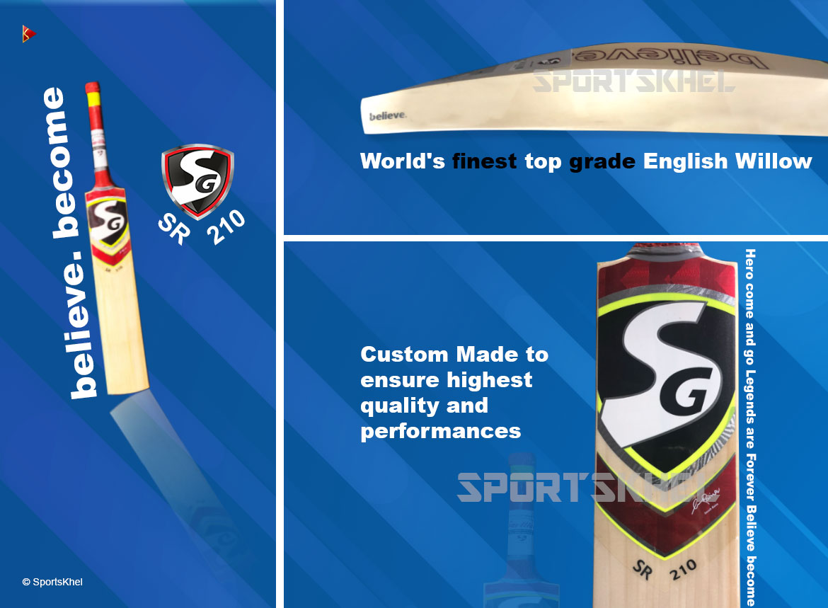 SG SR 210 Cricket Bat Features