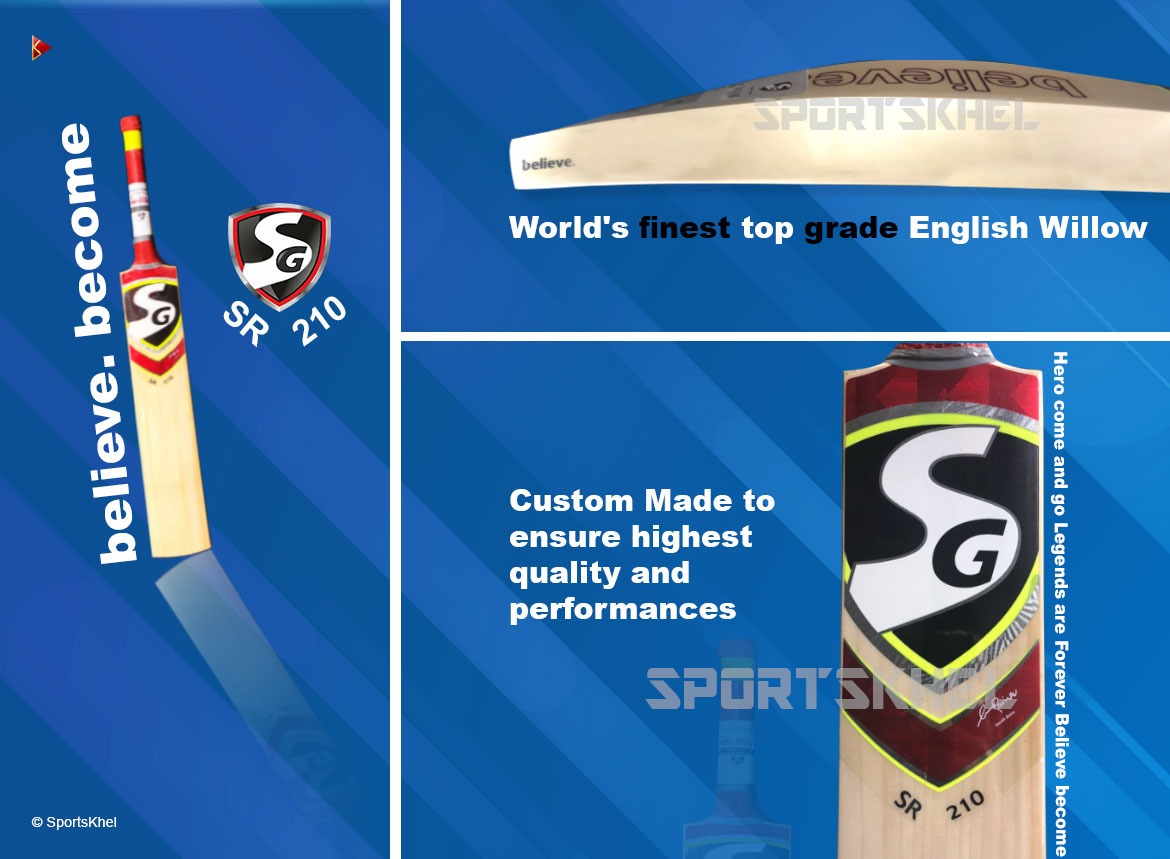 Sg sr 210 english willow cricket bat Clearance