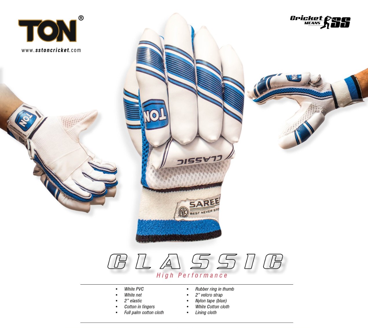 SS Ton Classic Batting Gloves Features