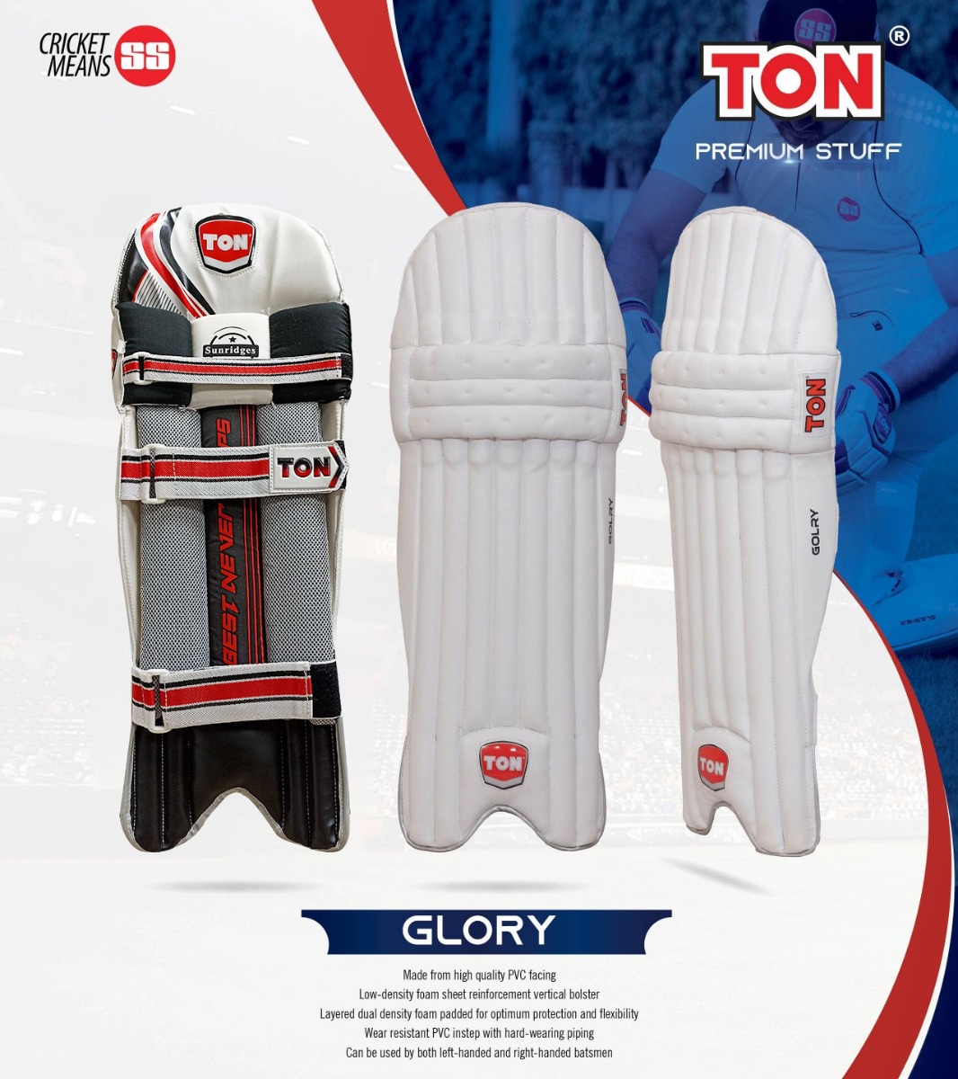 SS Ton Glory Batting Pads Features