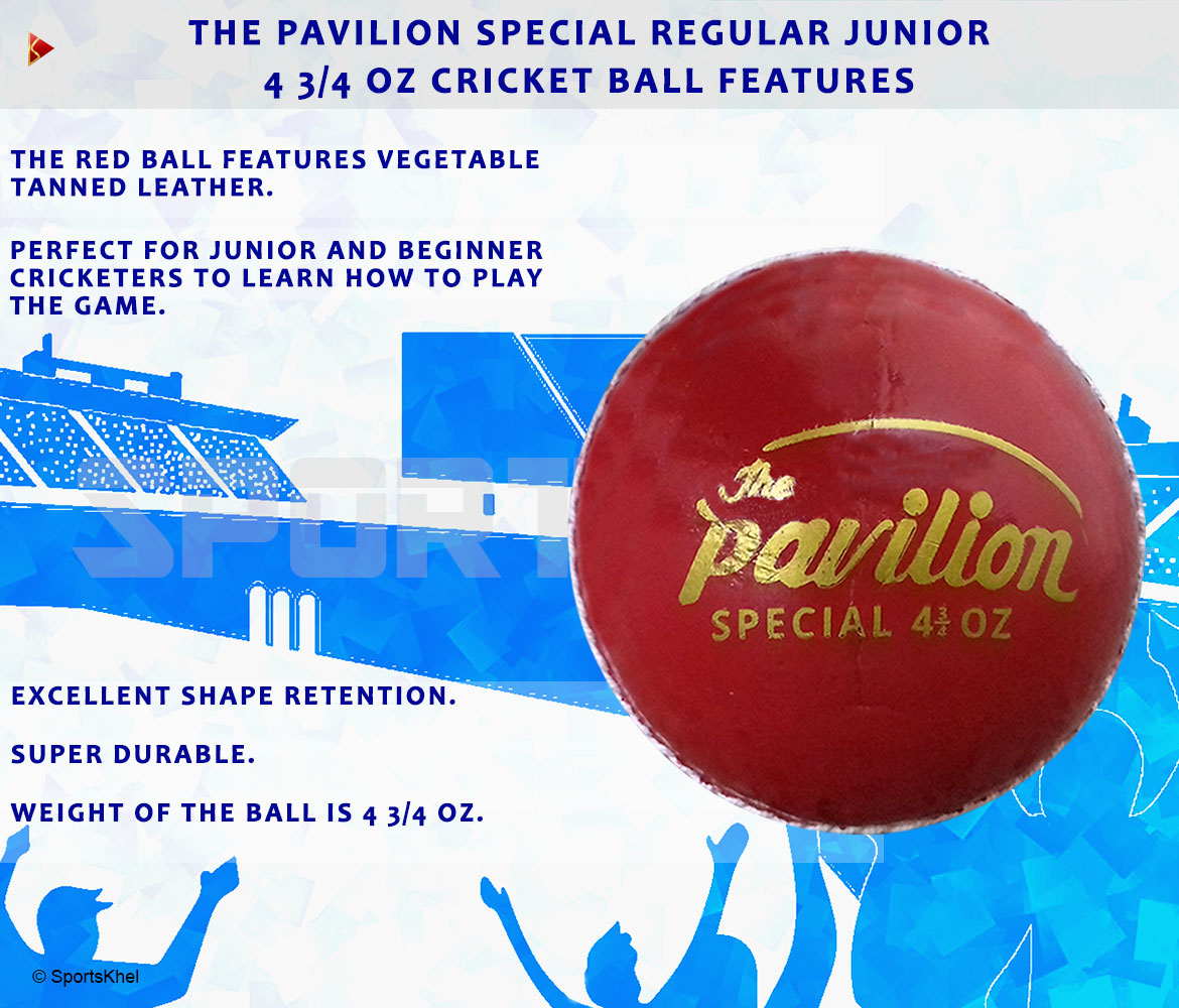 The Pavilion Special Regular Junior 4 3/4 OZ Cricket Ball