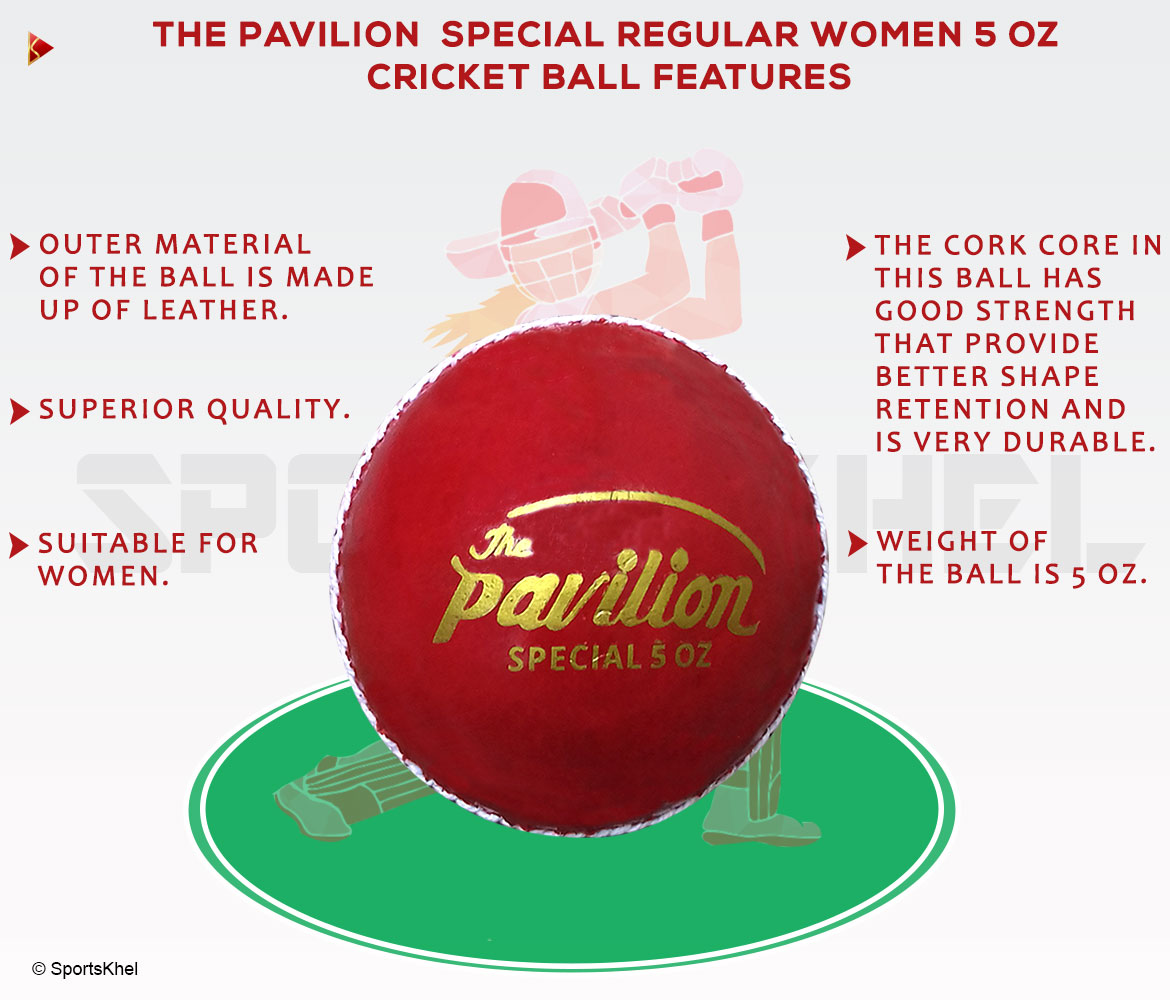 The Pavilion Special Regular Women 5 OZ Cricket Ball