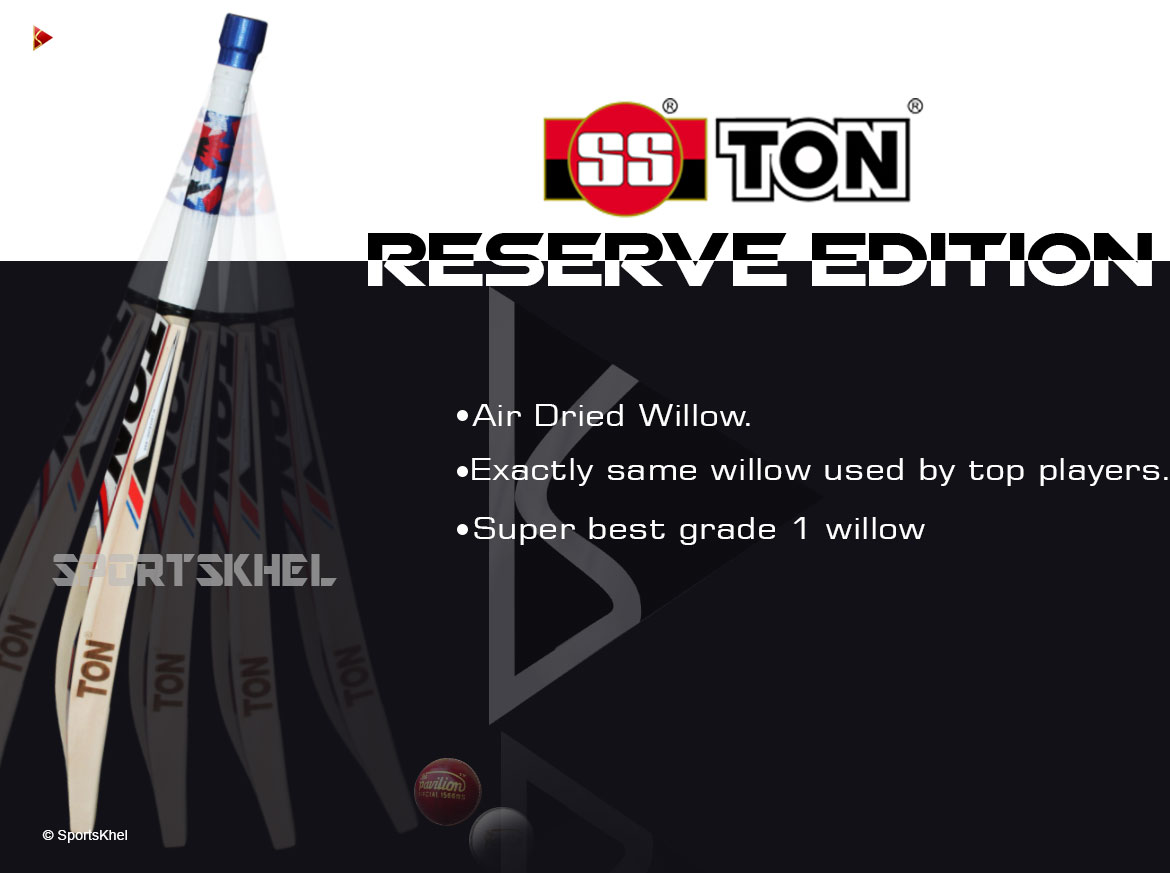 SS Ton Reserve Edition Cricket Bat Features