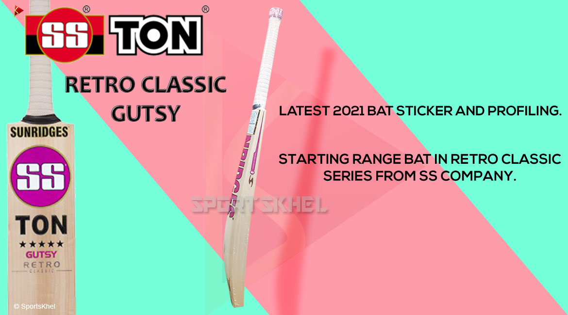 SS Ton Retro Classic Gutsy Cricket Bat Features