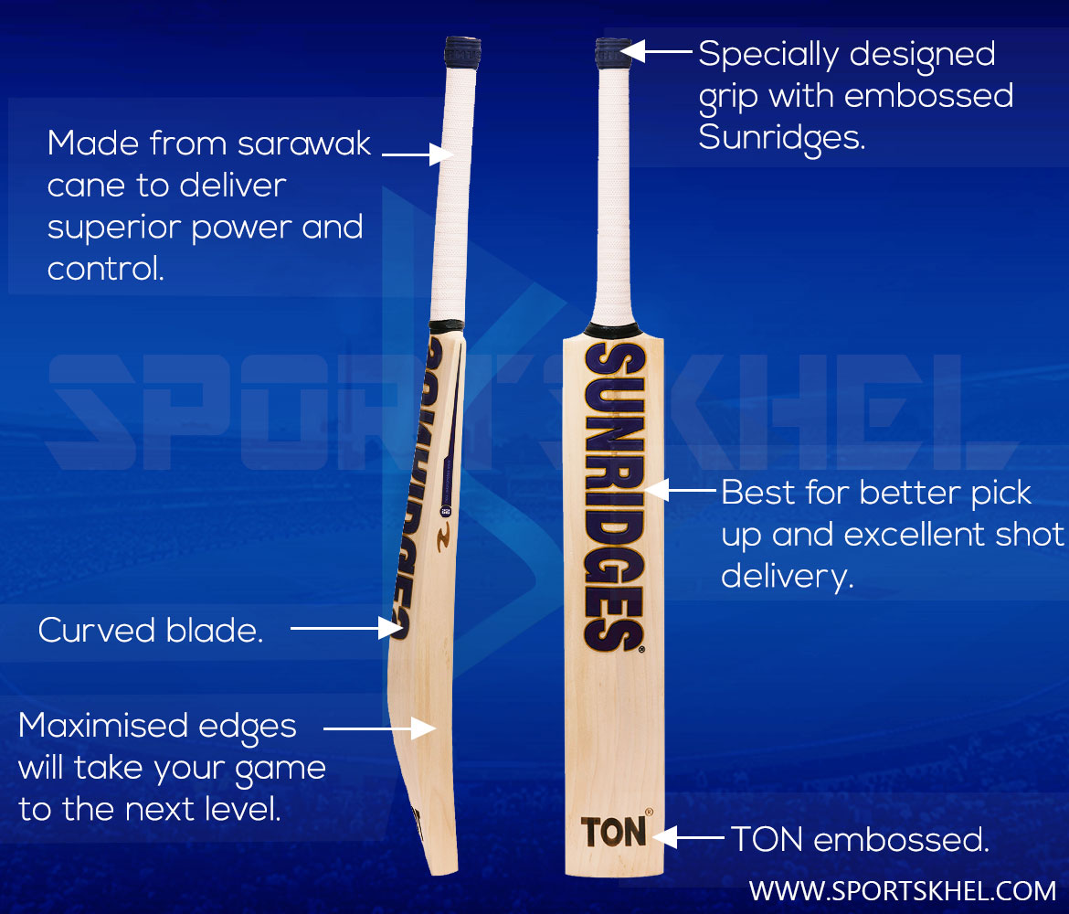 SS Ton Retro Classic Max Power Cricket Bat Features
