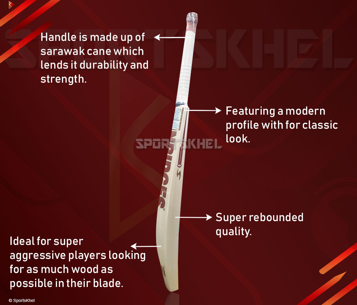 SS Ton Retro Classic Super Cricket Bat Features