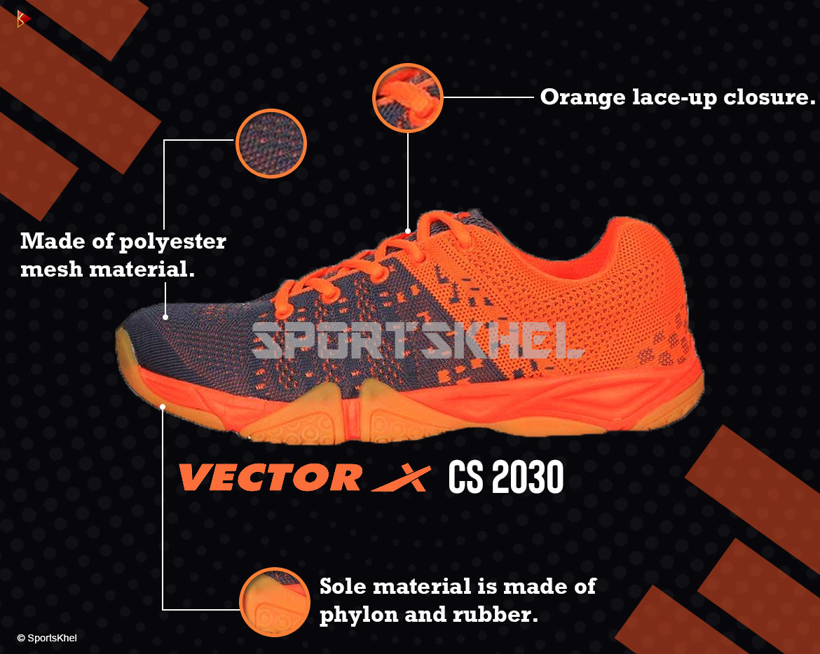 Vector X CS-2030 Court Shoe Features