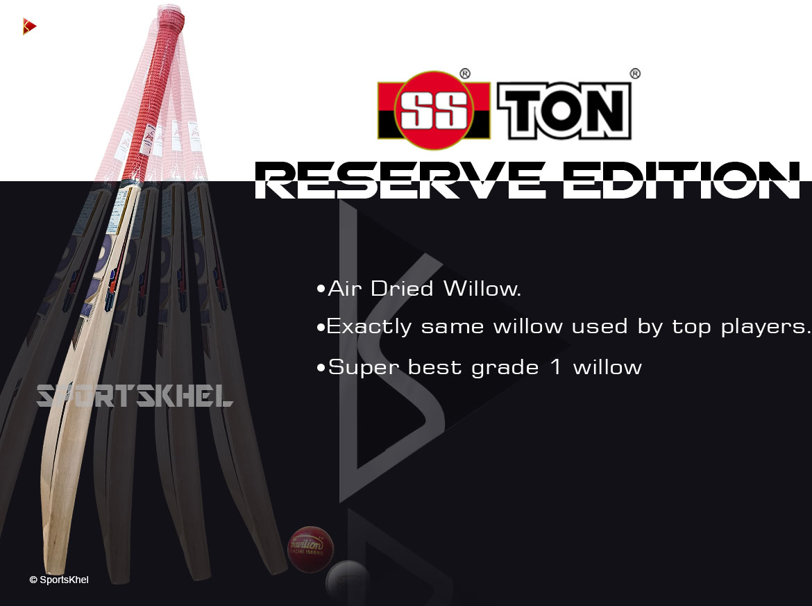 SS Ton Reserve Edition English Willow Cricket Bat Features